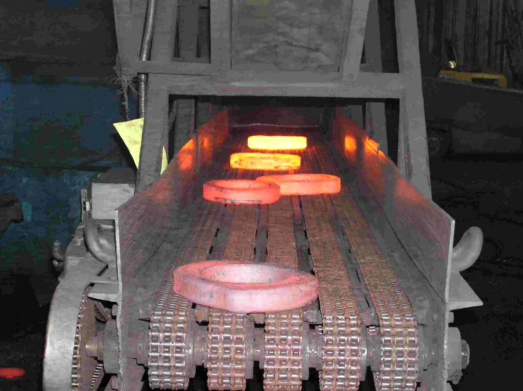 Heated industrial rings